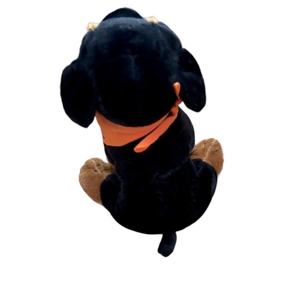 Anico Intl Rottweiler Dog Plush Stuffed Animal‎ Orange Bandana - Picture 4 of 4